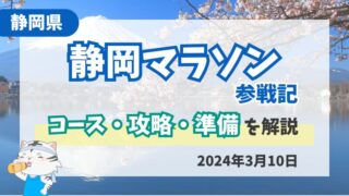 【静岡マラソン】完走レビュー｜高速コース紹介と攻略ポイントを徹底解説 